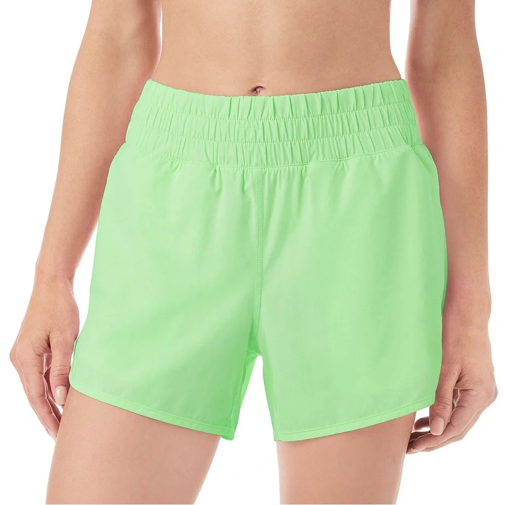 NWT Athletic Shorts with Elastic Waistband and Lightweight Material in Green